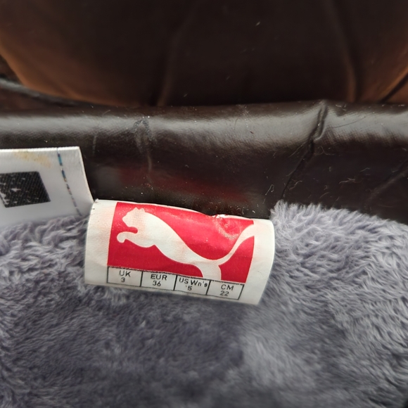 Puma Brown Suede Snow Boots, US5 - Picture 10 of 11